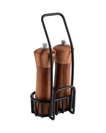 Bộ Cối Xay Muối & Tiêu Libbey APS40416 Gỗ Beech Đức Màu Nâu 24.1 cm