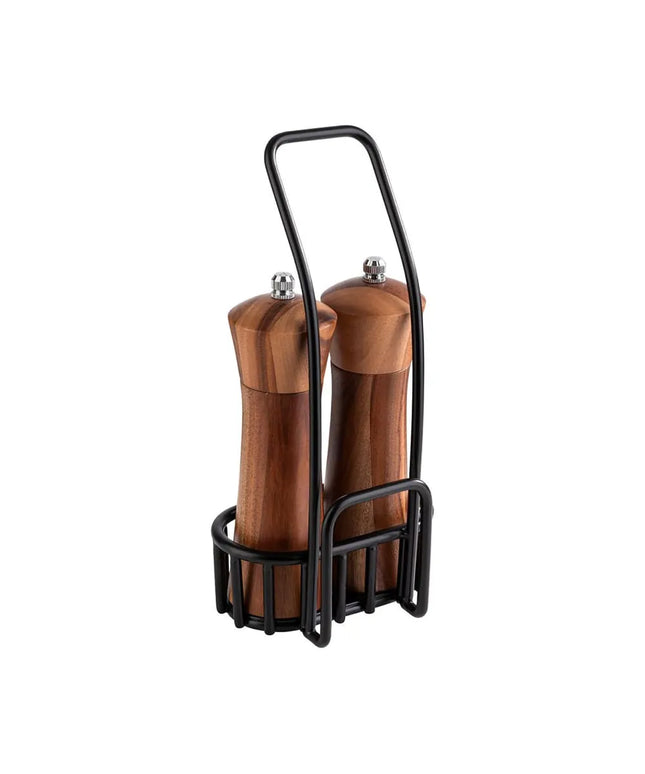 Bộ Cối Xay Muối & Tiêu Libbey APS40416 Gỗ Beech Đức Màu Nâu 24.1 cm