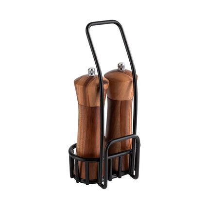 Bộ Cối Xay Muối & Tiêu Libbey APS40416 Gỗ Beech Đức Màu Nâu 24.1 cm