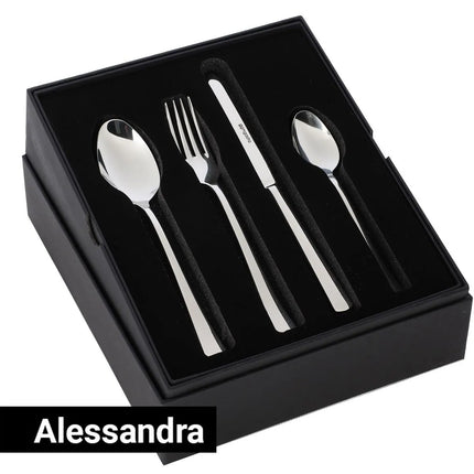 Bộ Dao Dĩa - GGM Gastro Alessandra - Thép Không Gỉ 18/10 - Kèm Hộp Đựng