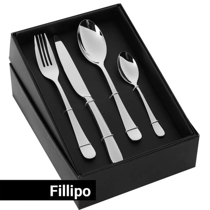 Bộ Dao Dĩa - GGM Gastro Fillipo - Thép Không Gỉ 18/10 - Bộ 24 Món - Cho 6 Người
