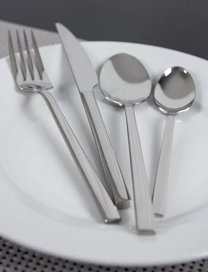 Bộ Dao Dĩa - GGM Gastro Giancarlo - Thép Không Gỉ 18/10 - Dao 224mm; Nĩa 205mm; Thìa 205mm; Thìa Tráng Miệng 164mm - Kèm Hộp Đựng - Bóng Gương - Bộ 24 Món - Cho 6 Người