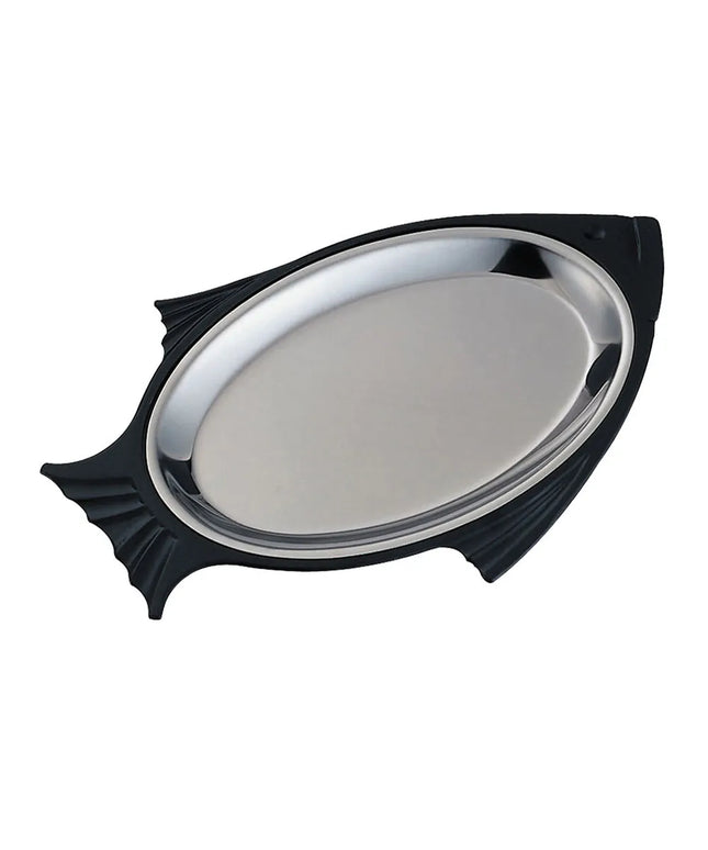 Bộ Đĩa Cá Service Ideas FP1BLC Khay Inox, Cỡ Nhỏ, Xếp Chồng Được