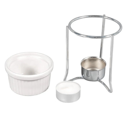Bộ Hâm Bơ American Metalcraft BWR34 Ramekin 120 ml - Gốm/Chrome