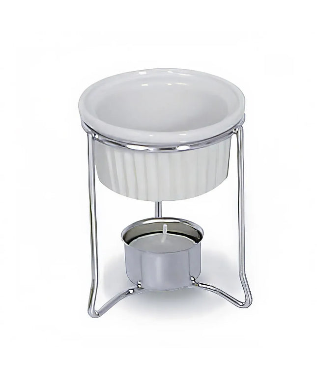 Bộ Hâm Bơ Browne 575767 Nồi Gốm Mạ Chrome
