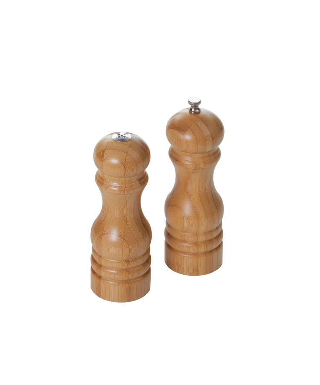 Bộ Hũ Muối & Cối Xay Tiêu American Metalcraft PMSBA62 Gỗ Tre Màu Nâu 15.2 cm