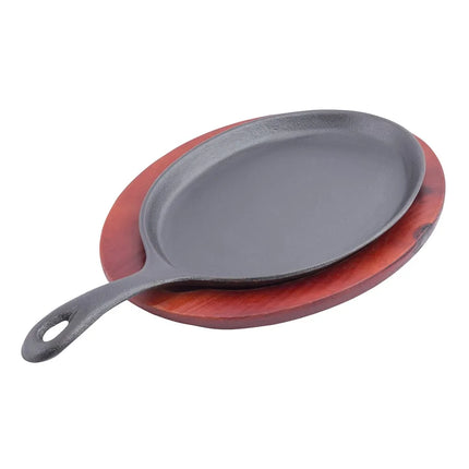 Bộ Khay Fajita Oval Tablecraft FSR3 40.6 x 22.9 cm, Gang