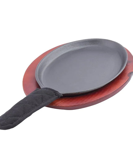 Bộ Khay Fajita Oval Tablecraft FSR3 40.6 x 22.9 cm, Gang