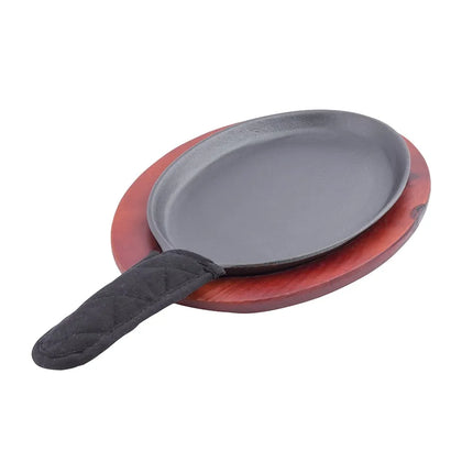 Bộ Khay Fajita Oval Tablecraft FSR3 40.6 x 22.9 cm, Gang