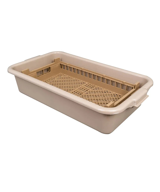 Bộ Ngâm Dao Nĩa Vollrath 52827 Cỡ Nửa Khay - Giá Đỡ Và Thùng Ngâm, Màu Beige
