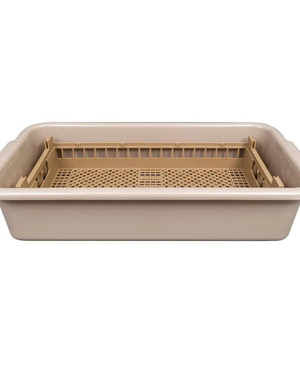 Bộ Ngâm Dao Nĩa Vollrath 52827 Cỡ Nửa Khay - Giá Đỡ Và Thùng Ngâm, Màu Beige