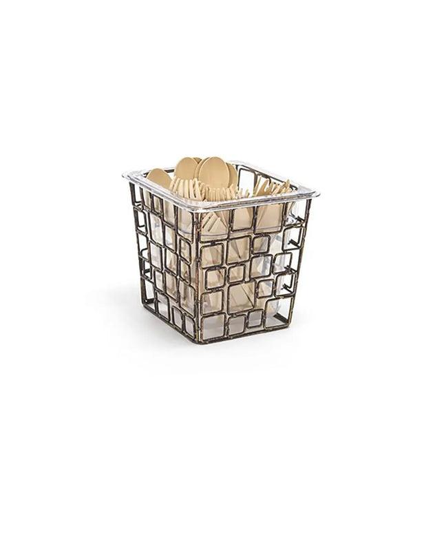 Bộ Ngăn Chia Dao Muỗng Nĩa Front Of The House BHO078GOI21 17.8 x 16.5 x 15.2 cm Sắt Màu Đồng