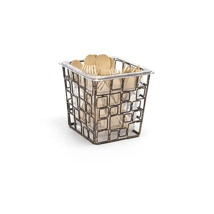 Bộ Ngăn Chia Dao Muỗng Nĩa Front Of The House BHO078GOI21 17.8 x 16.5 x 15.2 cm Sắt Màu Đồng