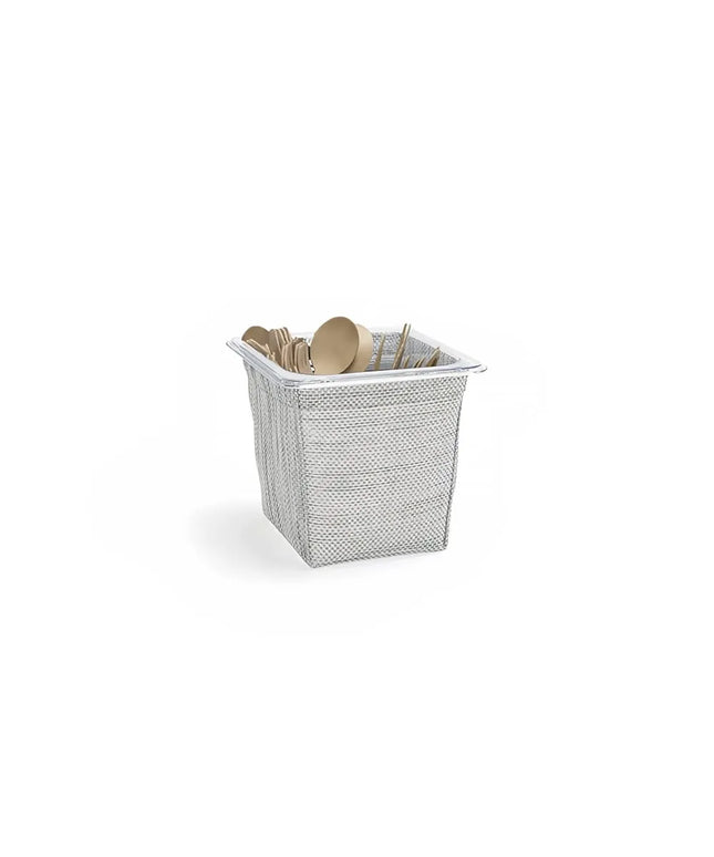 Bộ Ngăn Chia Dao Muỗng Nĩa Front Of The House BHO134GYV21 17.8 x 16.5 x 14.6 cm Vinyl Lưới Màu Xám