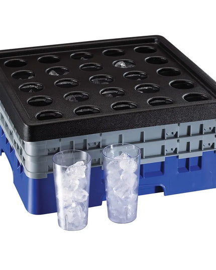 Bộ Rót Đá Vào Ly Cambro 25SWGF110 Camrack® 25 Ngăn Màu Đen