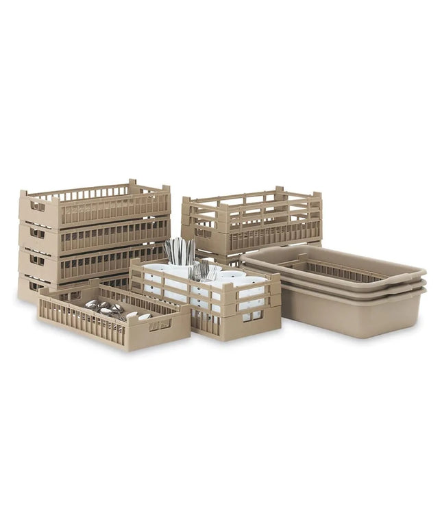 Bộ Rửa Dao Nĩa Vollrath 97285 - Nhựa Poly, Màu Cocoa