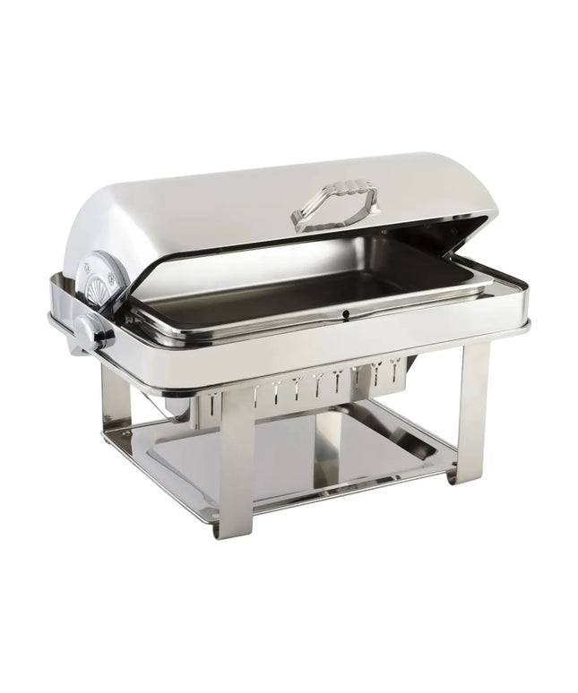 Bon Chef 12004CH Full Size Chafer w/ Roll-top Lid & Chafing Fuel Heat