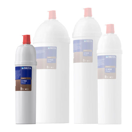 BRITA | Commercial PURITY Finest C150 Water Filter Cartridge – Espresso Machines – Gold‑brown Crema – 1,100 L @10°dH – 0% Bypass