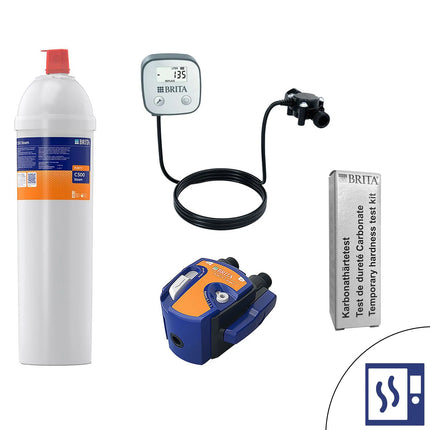 BRITA | PURITY Steam C500 Water Filter Set – for Combi Ovens - 4,675 L at 10°dH - ≈668 Steam Cycles