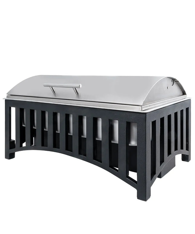 Cal-Mil 1368-13 Full Size Chafer w/ Roll-top Lid & Chafing Fuel Heat