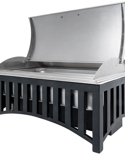 Cal-Mil 1368-13 Full Size Chafer w/ Roll-top Lid & Chafing Fuel Heat