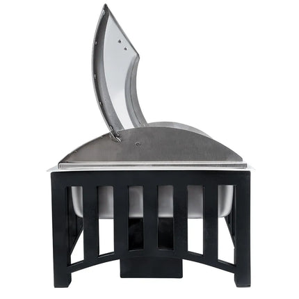 Cal-Mil 1368-13 Full Size Chafer w/ Roll-top Lid & Chafing Fuel Heat