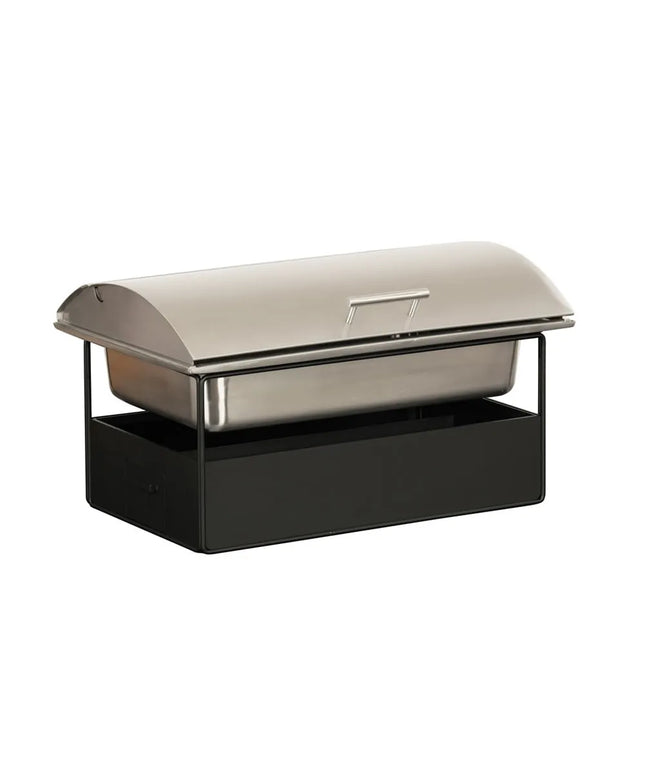 Cal-Mil 23710-13 Full Size Chafer w/ Hinged Lid & Chafing Fuel Heat - Metal, Black