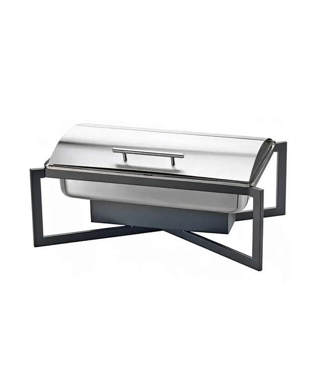 Cal-Mil 3321-13 Full Size Chafer w/ Roll-top Lid & Chafing Fuel Heat