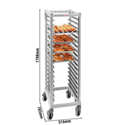 CAMBRO | Bakery Trolley – 18× EN 600×400 Tray Rack – 516×783×1708 mm