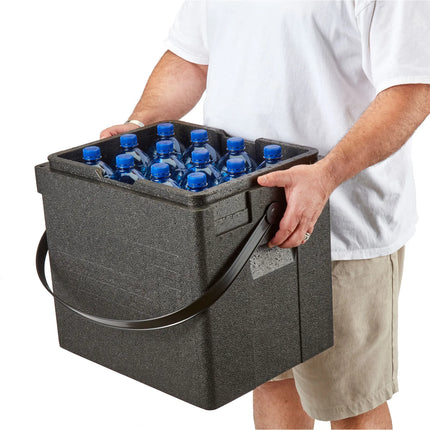 CAMBRO | Cam GoBox® Beverage Carrier – 420×335×420 mm – Black strap