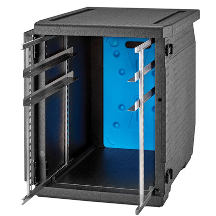 CAMBRO | Cam GoBox® Frontloader – Front compartment for temperature‑plate – 540×770×687 mm – Black