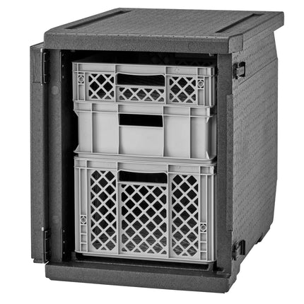 CAMBRO | Cam GoBox® Frontloader – Front compartment for temperature‑plate – 540×770×687 mm – Black