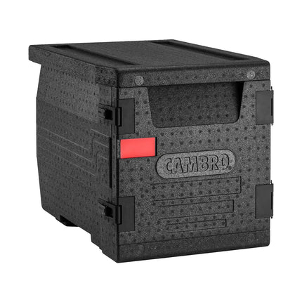CAMBRO | Cam GoBox® Frontloader – GN 1/1 – Black lid – 440×640×475 mm – 4h temperature hold