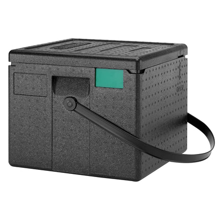 CAMBRO | CAM GOBOX® - insulated pizza delivery box - top-loading - with carry handle - for 6 pizzas - black