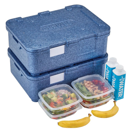 CAMBRO | Cam GoBox® Meal Transport Box – 4‑compartment – 485×350×165 mm – Blue