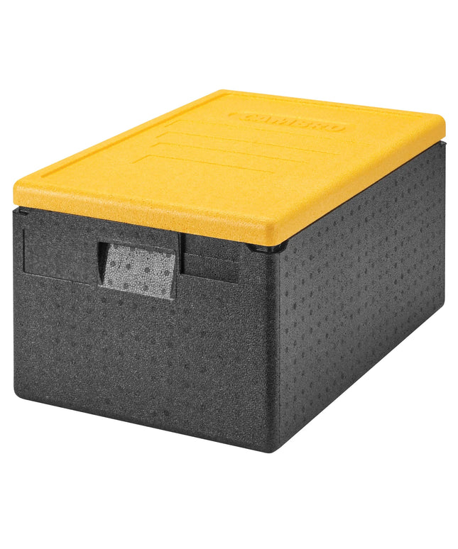 CAMBRO | Cam GoBox® Toploader – 600×400×316 mm – Yellow lid – 4h temp hold
