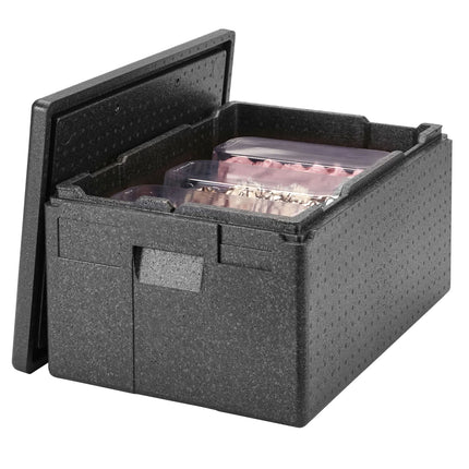 CAMBRO | Cam GoBox® Toploader – 610×430×320 mm – Black – 4h temp hold (1h ice)