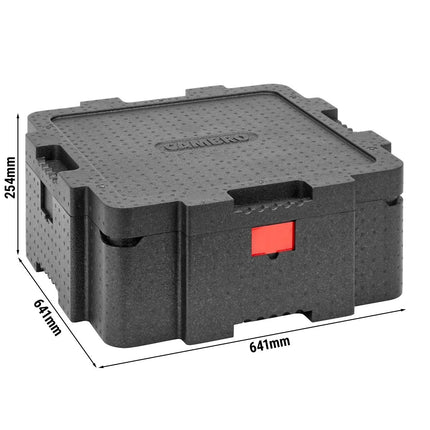 CAMBRO | Cam GoBox® Toploader – 641×641×254 mm – Black – Lid doubles as base