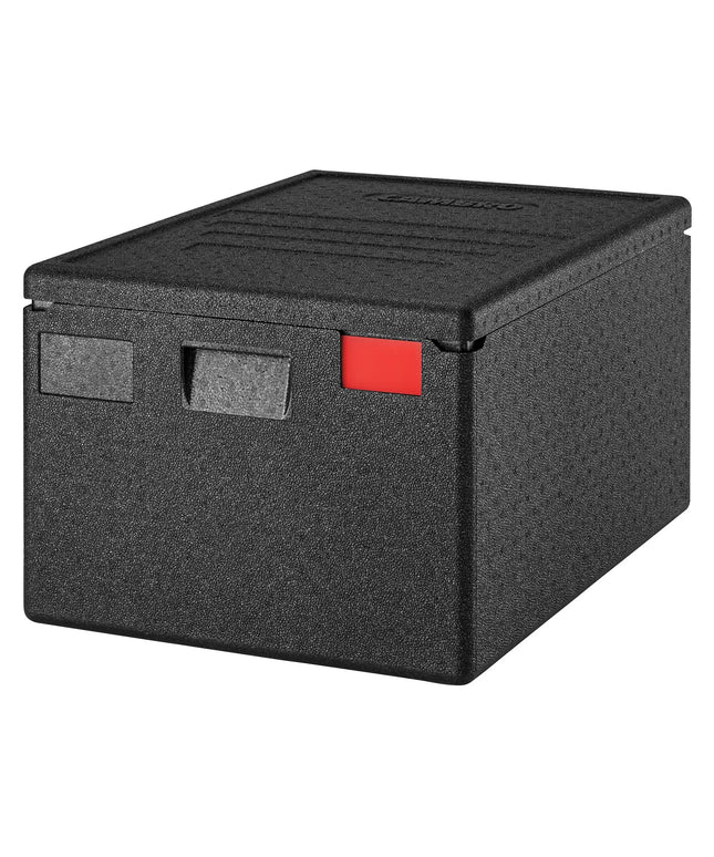 CAMBRO | Cam GoBox® Toploader – EN 60×40 – Black lid – 690×490×370 mm – 4h temperature hold