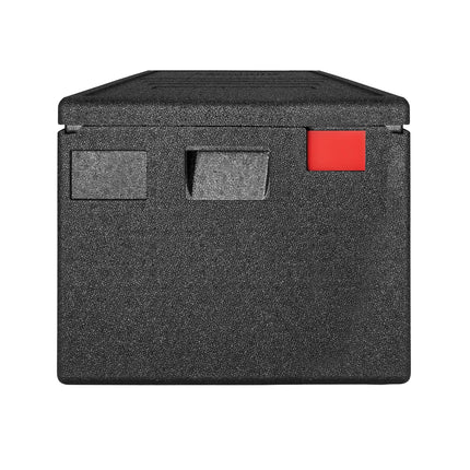 CAMBRO | Cam GoBox® Toploader – EN 60×40 – Black lid – 690×490×370 mm – 4h temperature hold