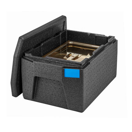 CAMBRO | Cam GoBox® Toploader – GN 1/1 – Black lid – 680×400×321 mm – 4h temperature hold