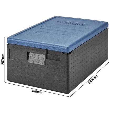 CAMBRO | Cam GoBox® Toploader – GN 1/1, Ice‑Blue Lid – 600×400×257 mm