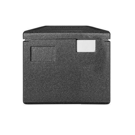 CAMBRO | Cam GoBox® Toploader – GN 1/2 – Black lid – 390×330×316 mm – 4h temperature hold