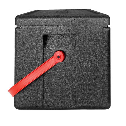 CAMBRO | Cam GoBox® Toploader – GN 1/2 – Black lid – 390×330×316 mm – Carry strap – 4h temperature hold