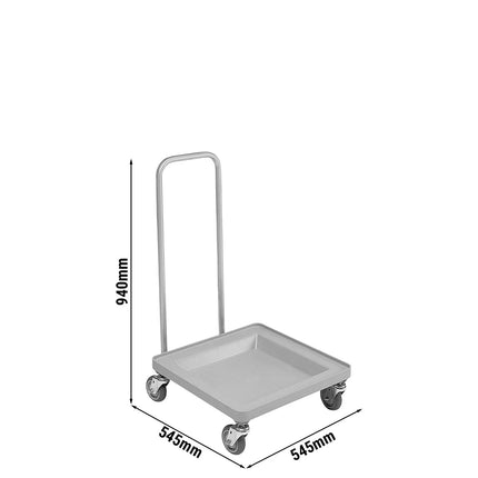 CAMBRO | CAMDOLLY® Dishwasher Basket Trolley - with Handle - Grey