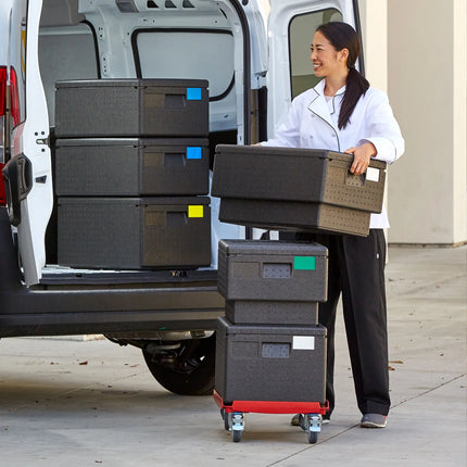 CAMBRO | CAMDOLLY® Transport Trolley - suitable for all GN 1/1 EPP Boxes - Red