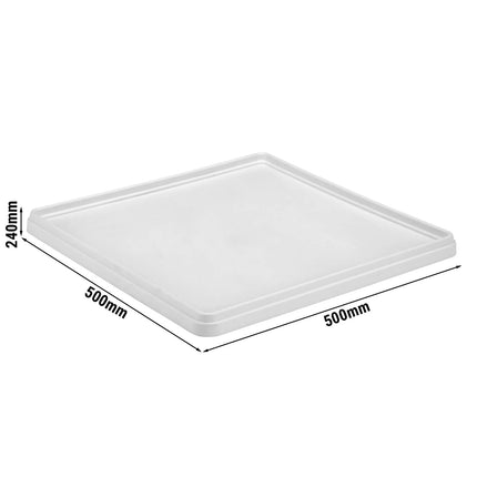 CAMBRO | Camrack® Glass Rack Cover – 500×500 mm – H 240 mm – Grey