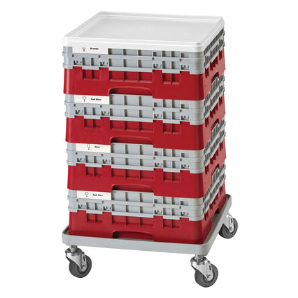 CAMBRO | Camrack® Glass Rack Cover – 500×500 mm – H 240 mm – Grey