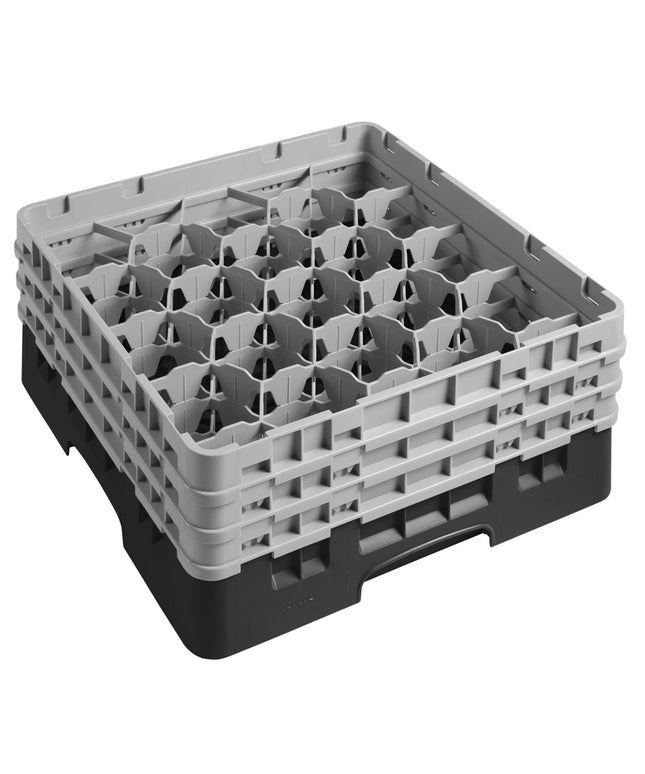 CAMBRO | CAMRACK® Glassware Dishwasher Rack – Black – H 225 mm – For max Ø98 mm
