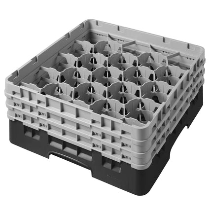 CAMBRO | CAMRACK® Glassware Dishwasher Rack – Black – H 225 mm – For max Ø98 mm